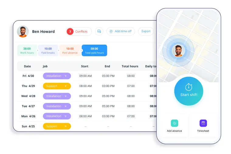 Connecteam Dashboard