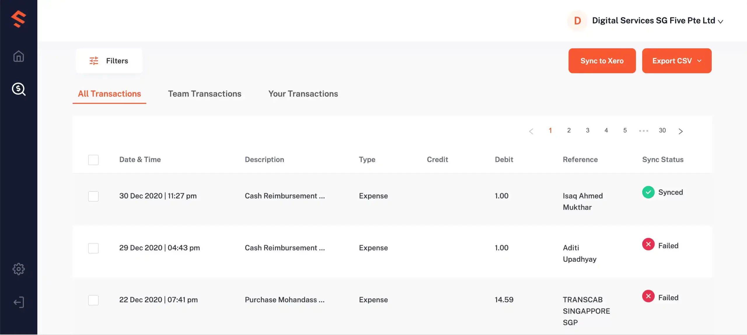 Spenmo dashboard
