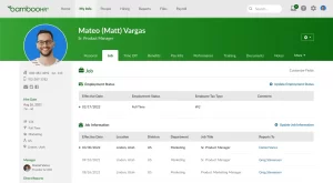 BambooHR retensi karyawan dashboard