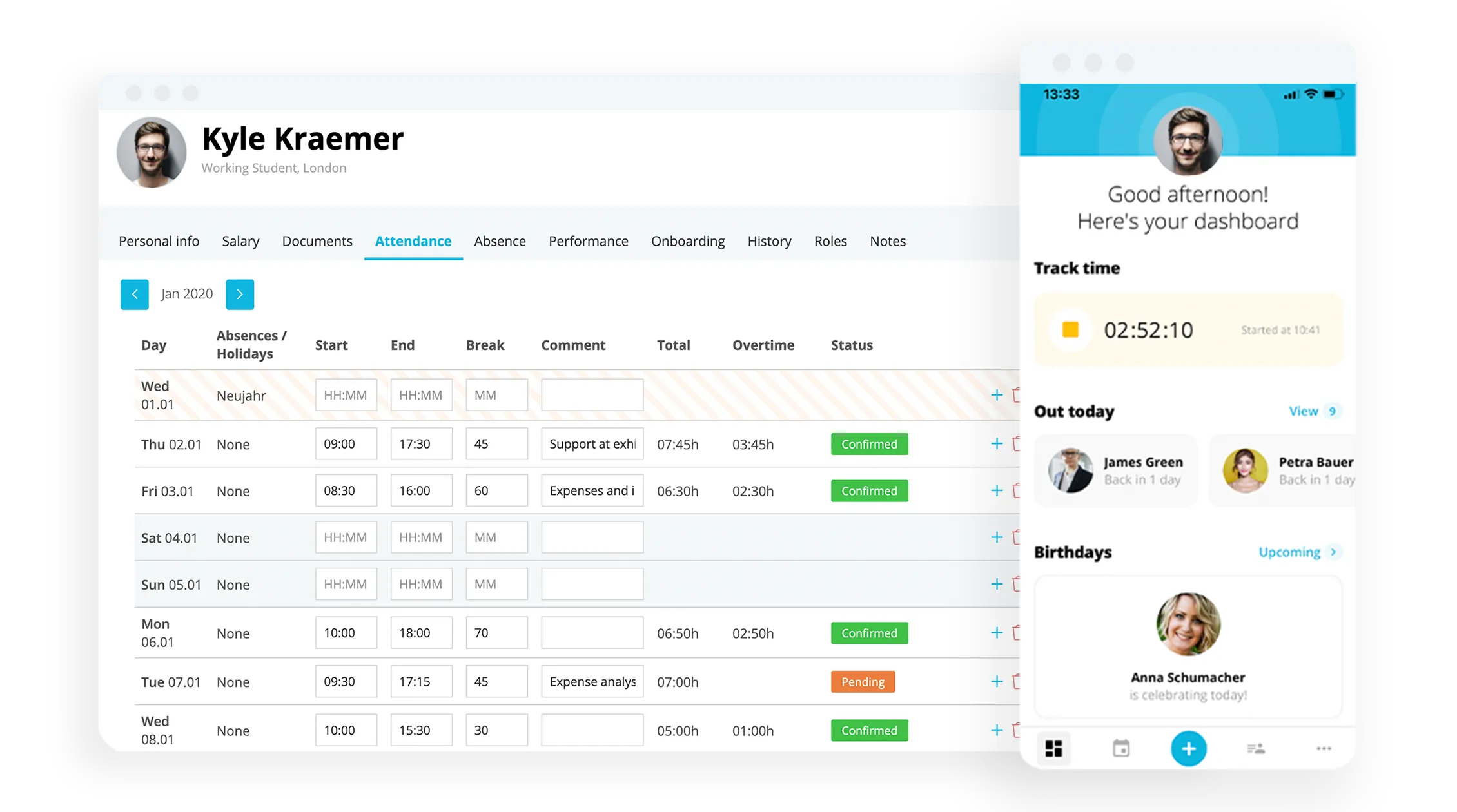 software attendance management