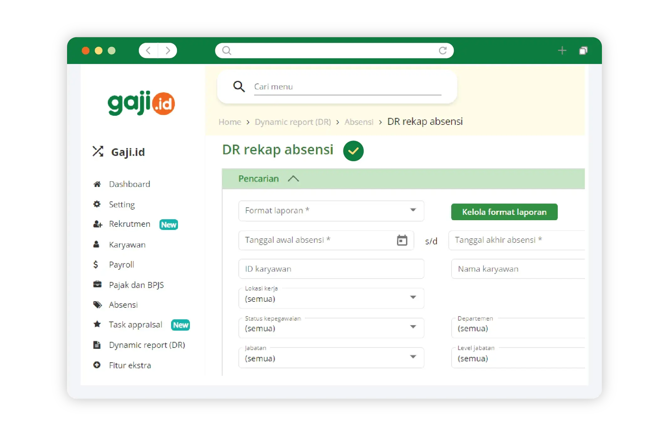 aplikasi slip gaji Gaji.id dashboard